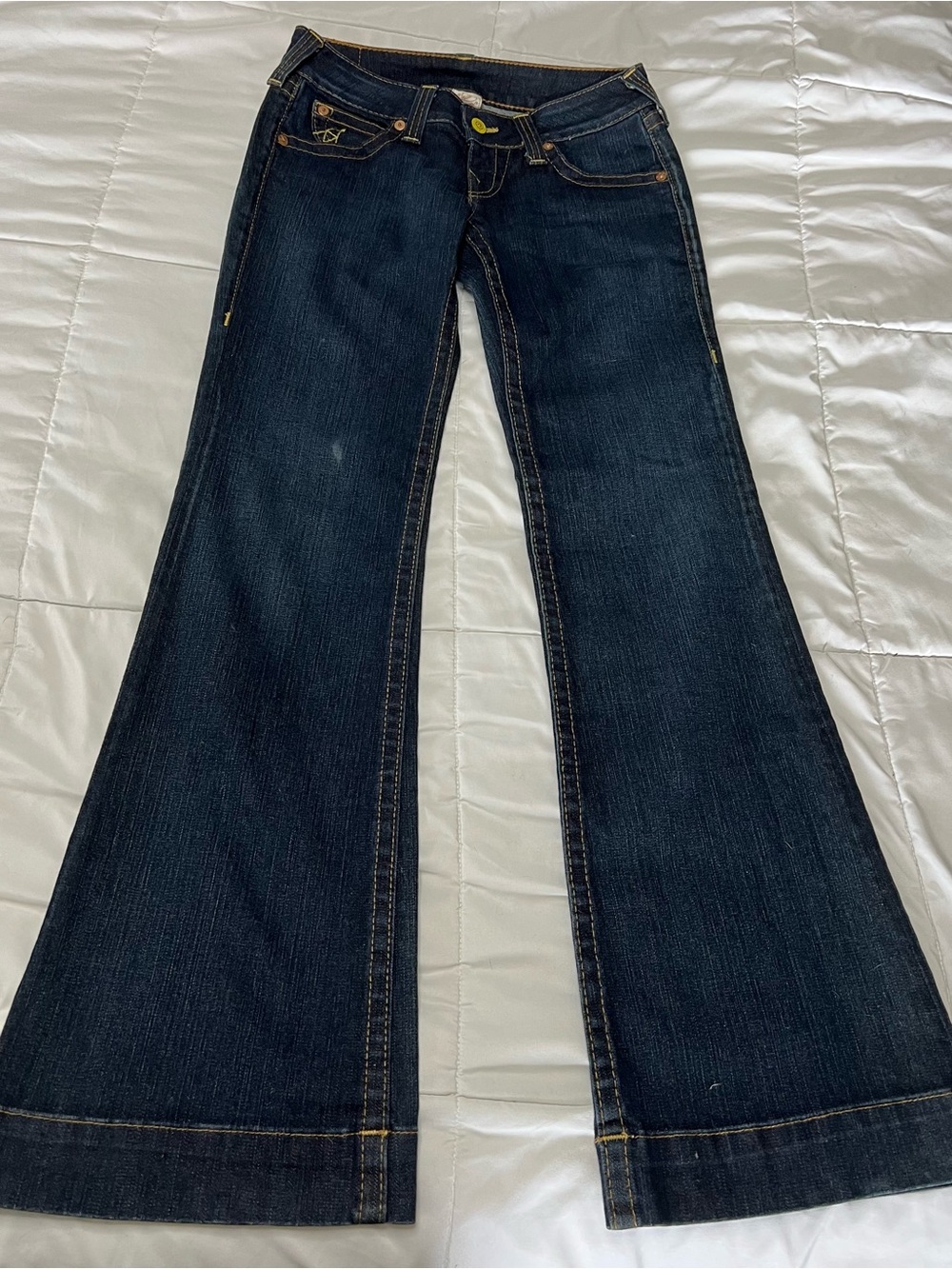 True Religion Dark Indigo Flare Jeans